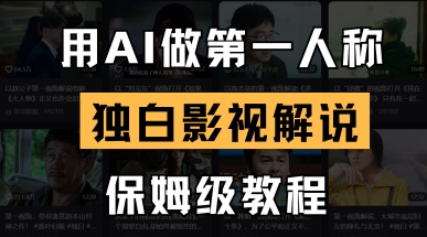用AI做第一人称独白影视解说,手把手教学,保姆级教程-任性资源网