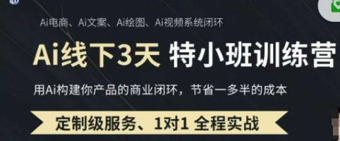 AI实操培训第20-21期线下,0基础保姆级教程,3月最新整理,企业获客、降本增效、打造超级个体-任性资源网