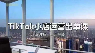 TikTok小店运营出单课,从开店选品、运营出单、发货回款,进行全流程讲解-任性资源网